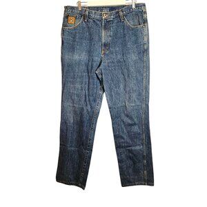 Cinch Mens Relaxed Fit Jeans 40x38 Blue Denim Straight Leg Durable Classic Style
